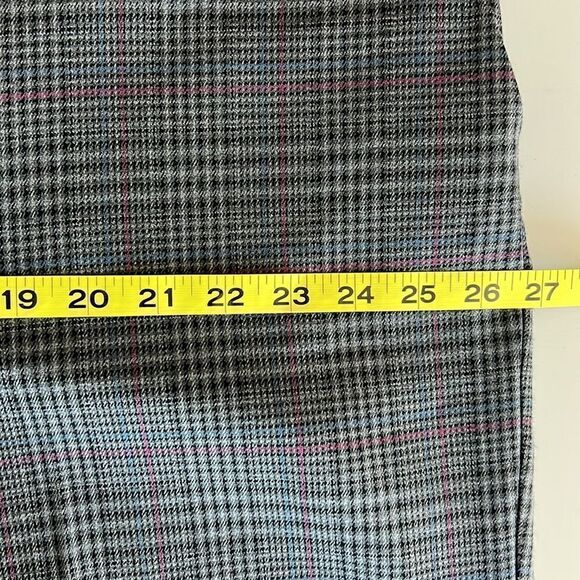 NWOT Vince Camuto Wide Leg Plaid Trouser Pants Dark Grey Plus Size 20W - Picture 11 of 14